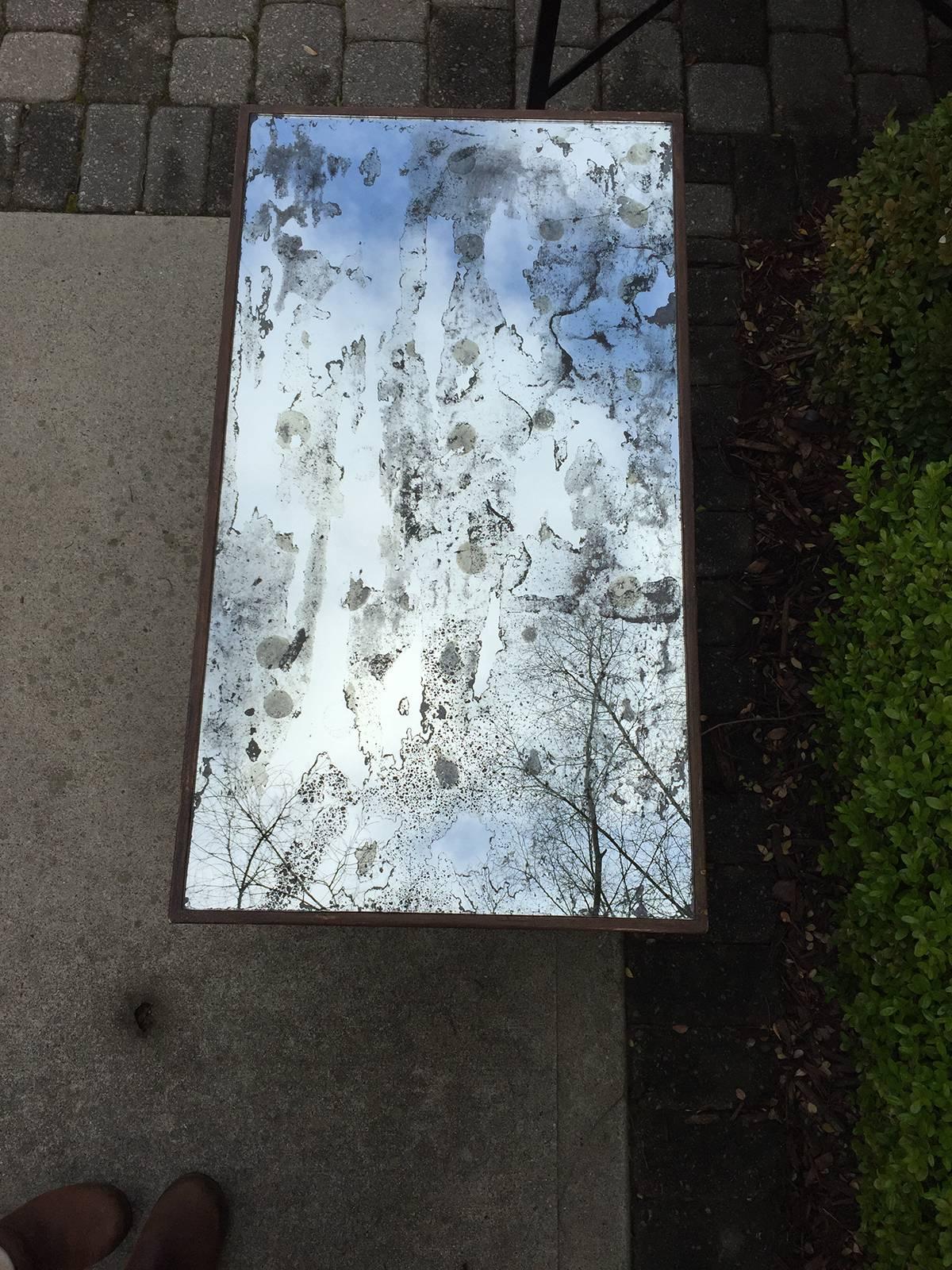 Early to Mid-20th Century Italian Mirrored Coffee Table in the Style of Jansen For Sale 2