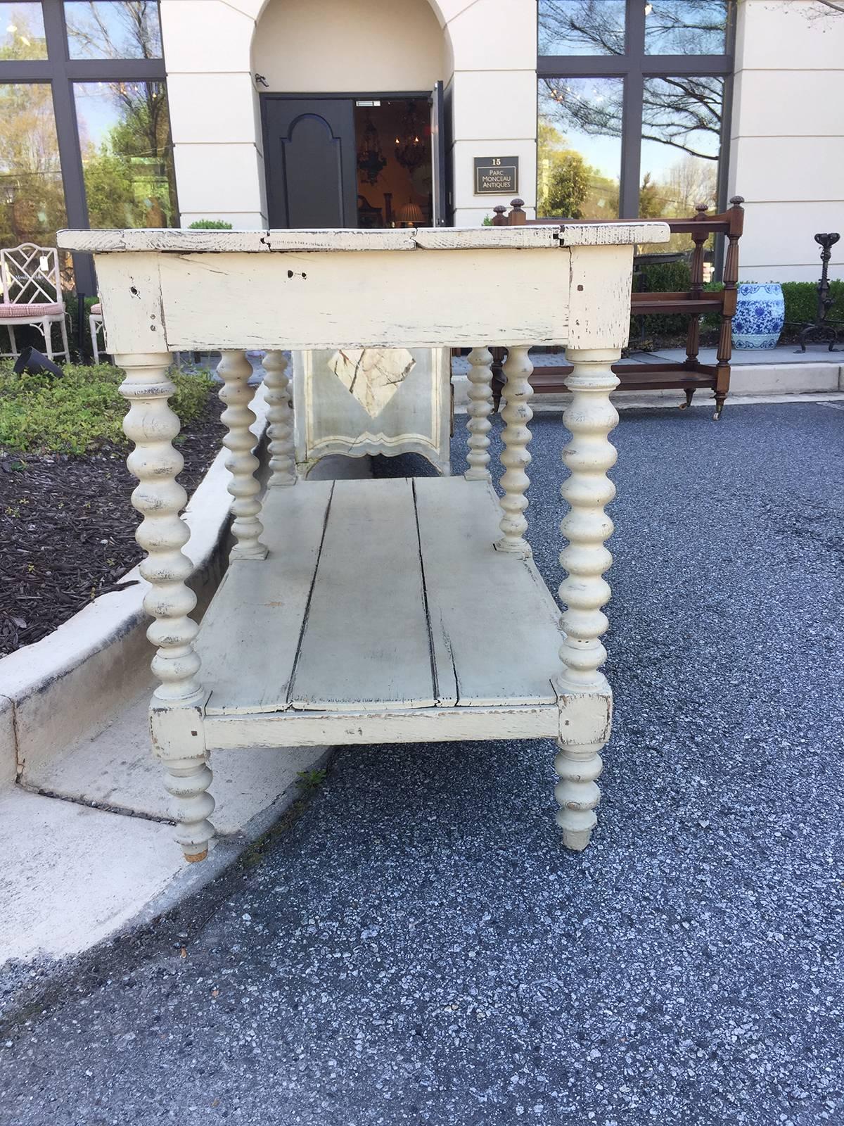 19th-20th Century Painted American Work Table 1