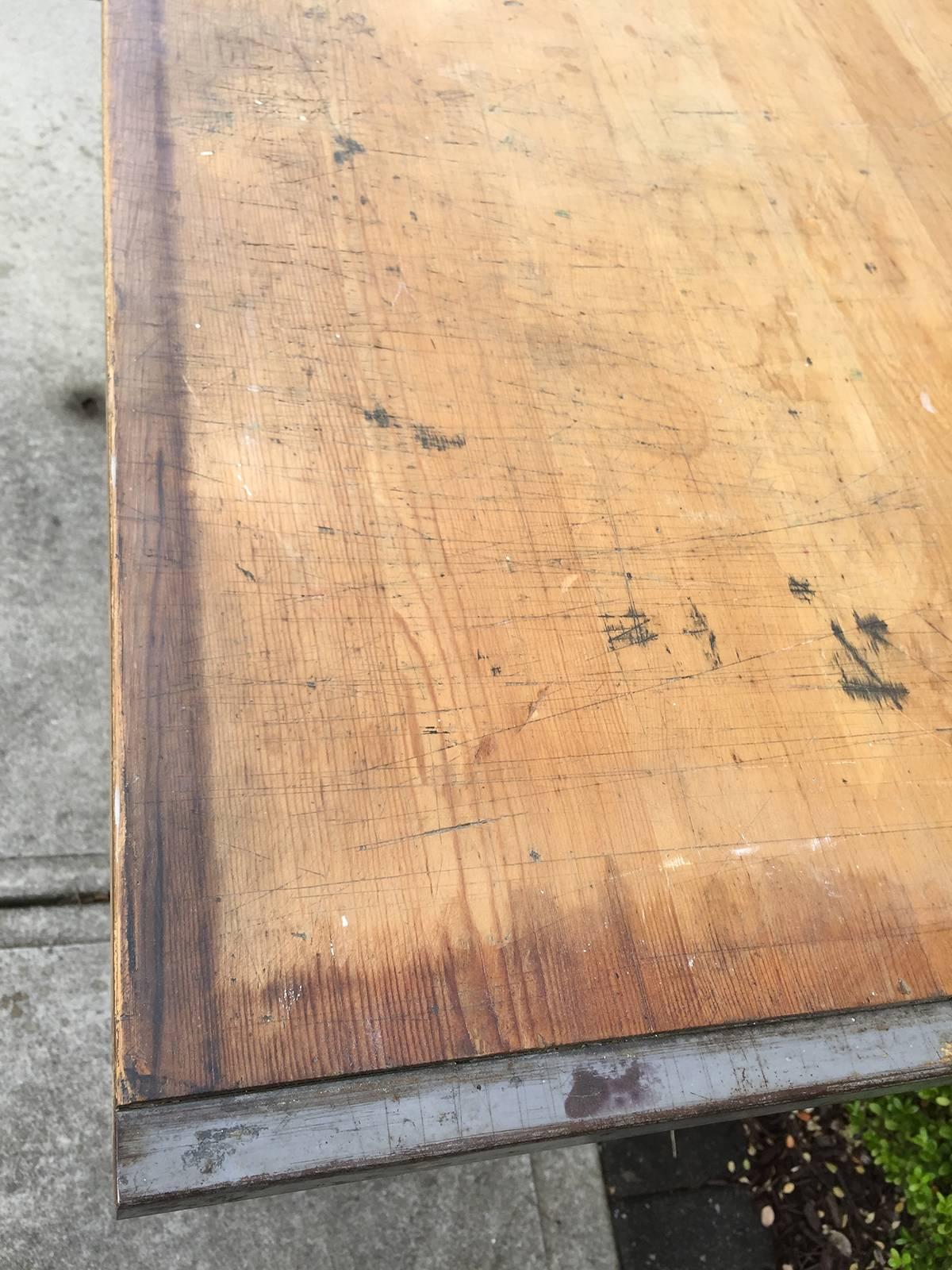 Wood Mid-Century Anco Bilt Drafting Table, Glendale New York
