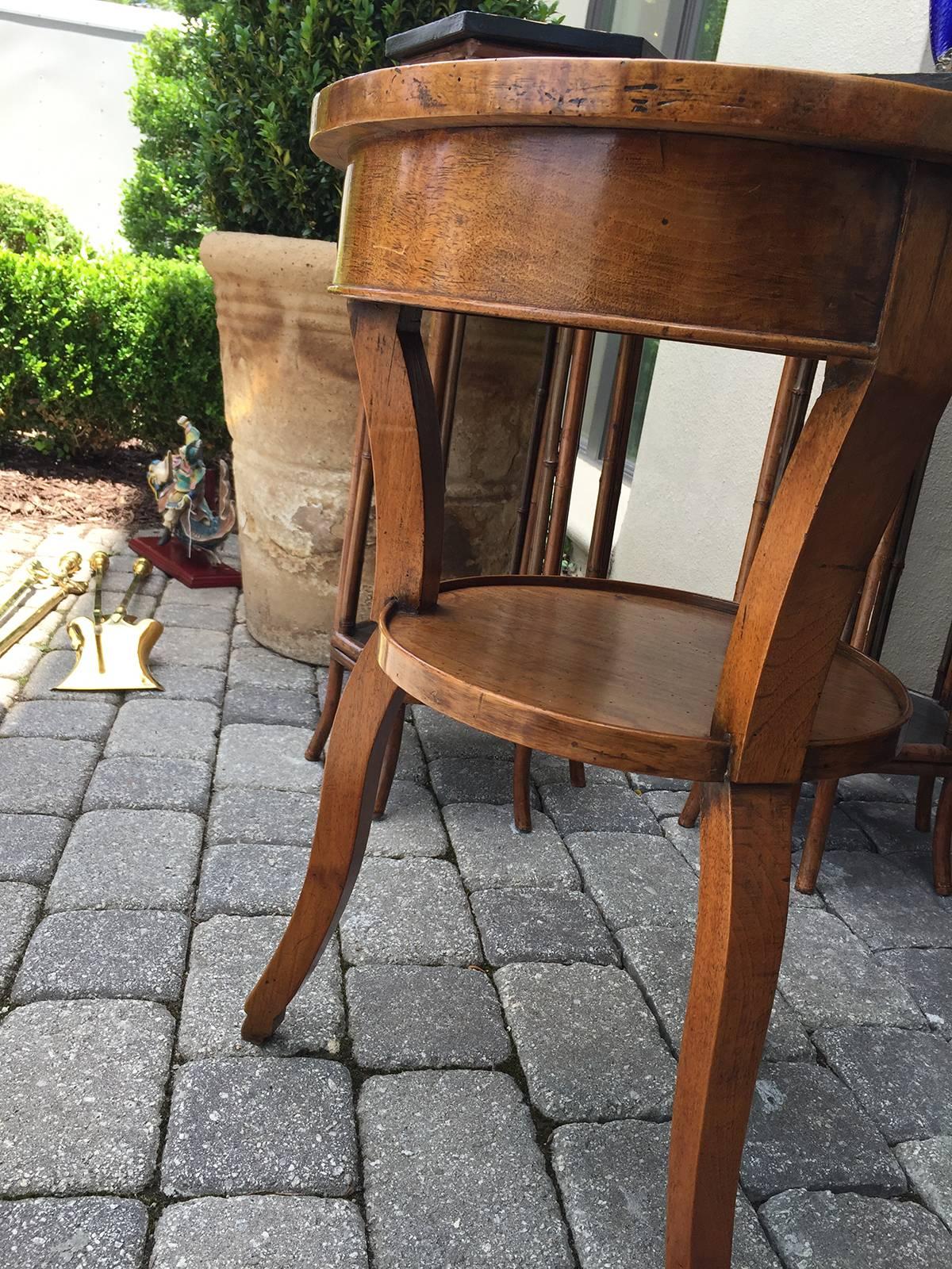 19th Century Neoclassical Biedermeier Table, Figured Walnut 2