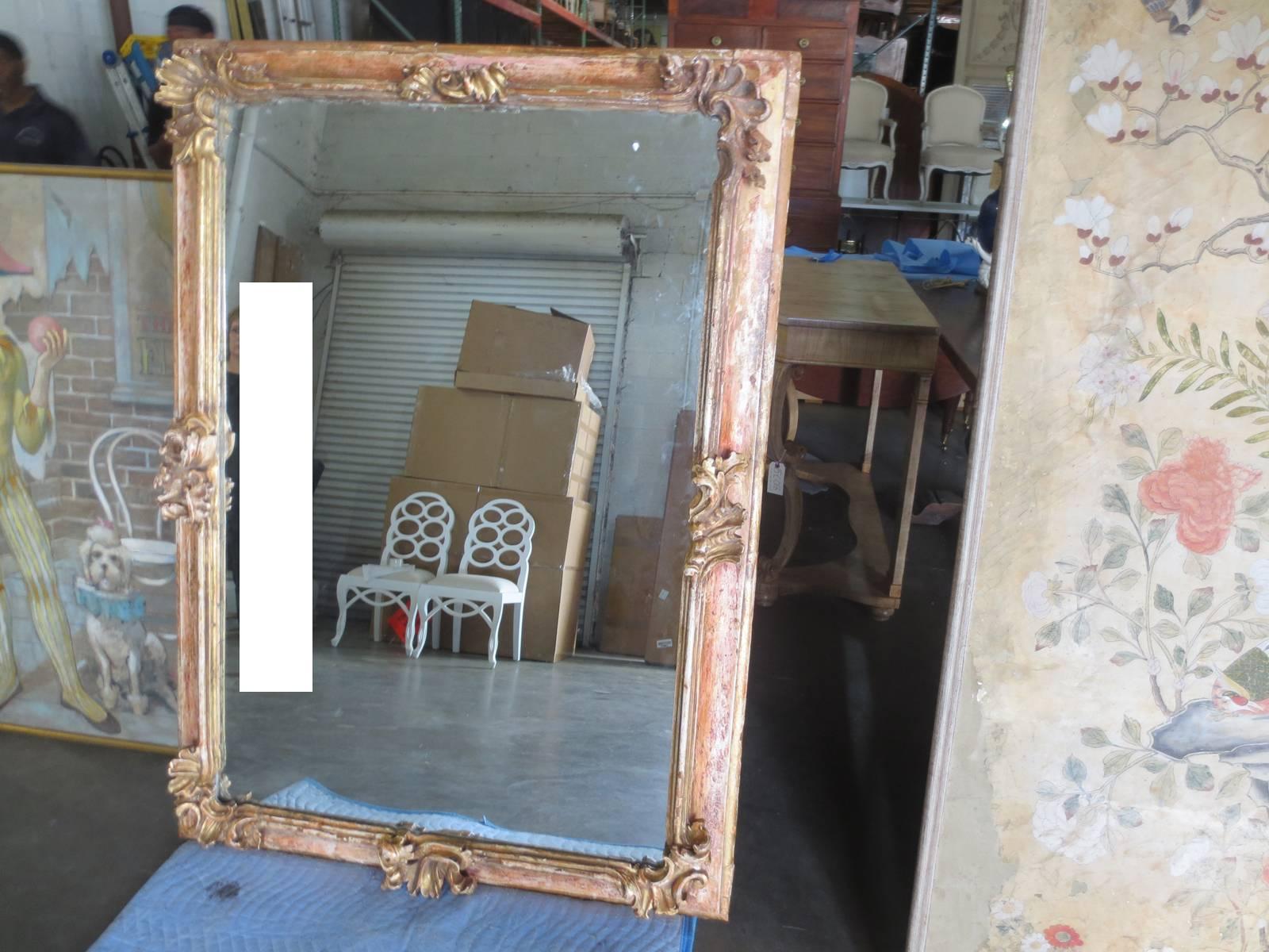 19th Century Early Italian Baroque Framed Mirror For Sale 4