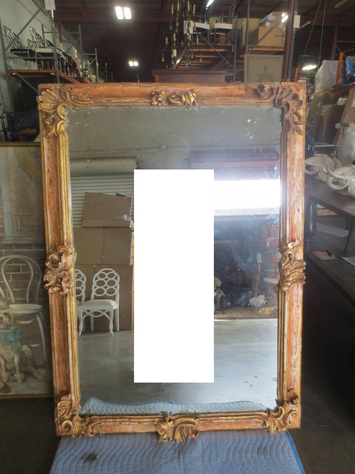19th Century Early Italian Baroque Framed Mirror For Sale 5