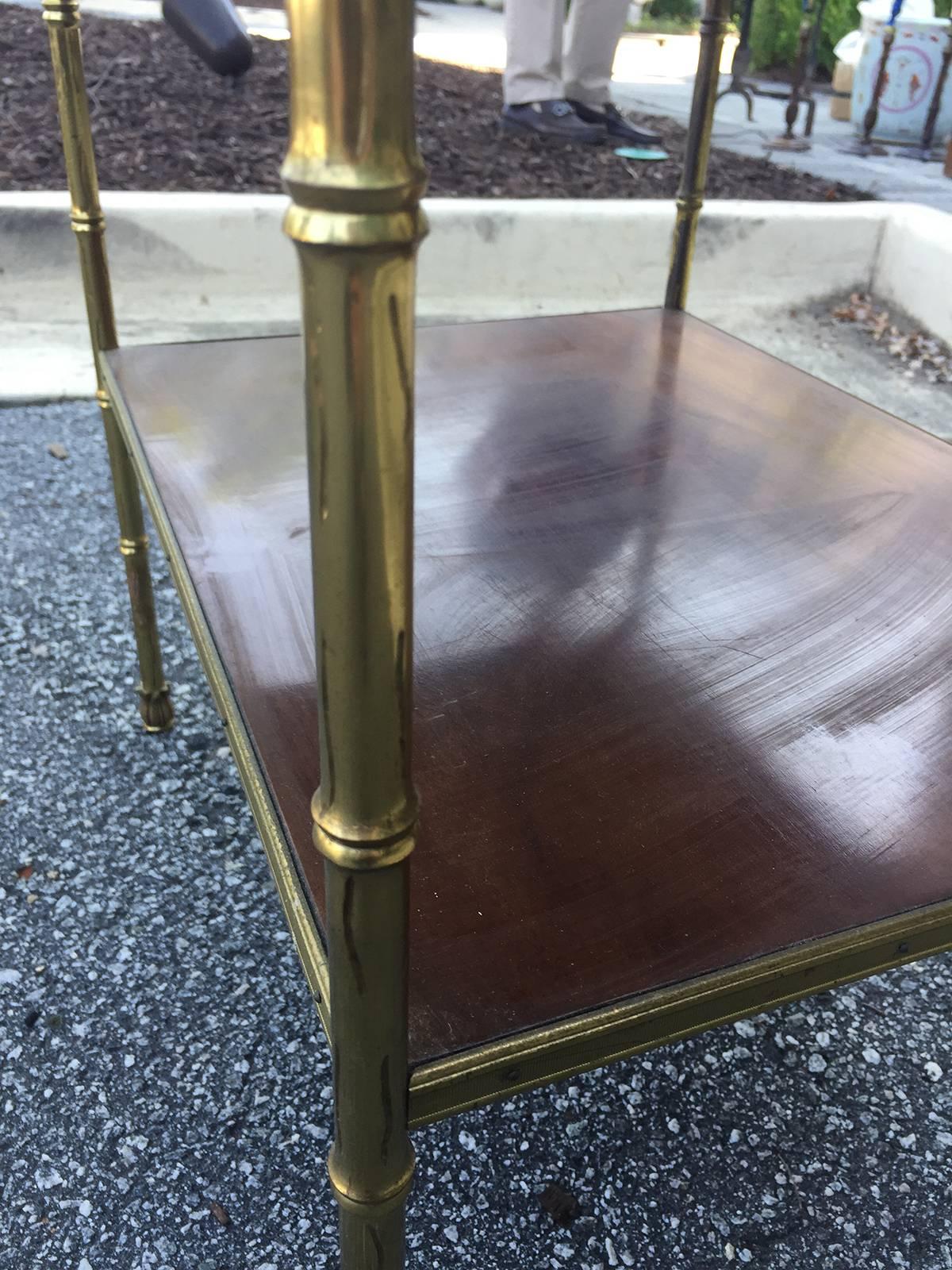 Pair of 20th Century Smith & Watson Brass Side Tables In Good Condition In Atlanta, GA
