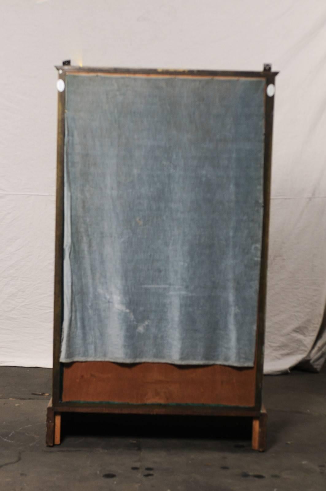 Early 20th Century Large Bronze and Glass Vitrine Cabinet 5