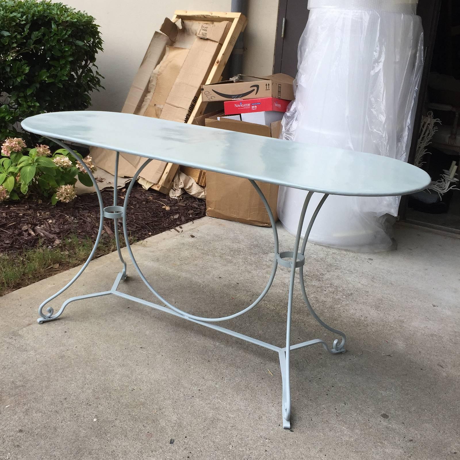 20th Century French Garden Table, Custom Painted 3