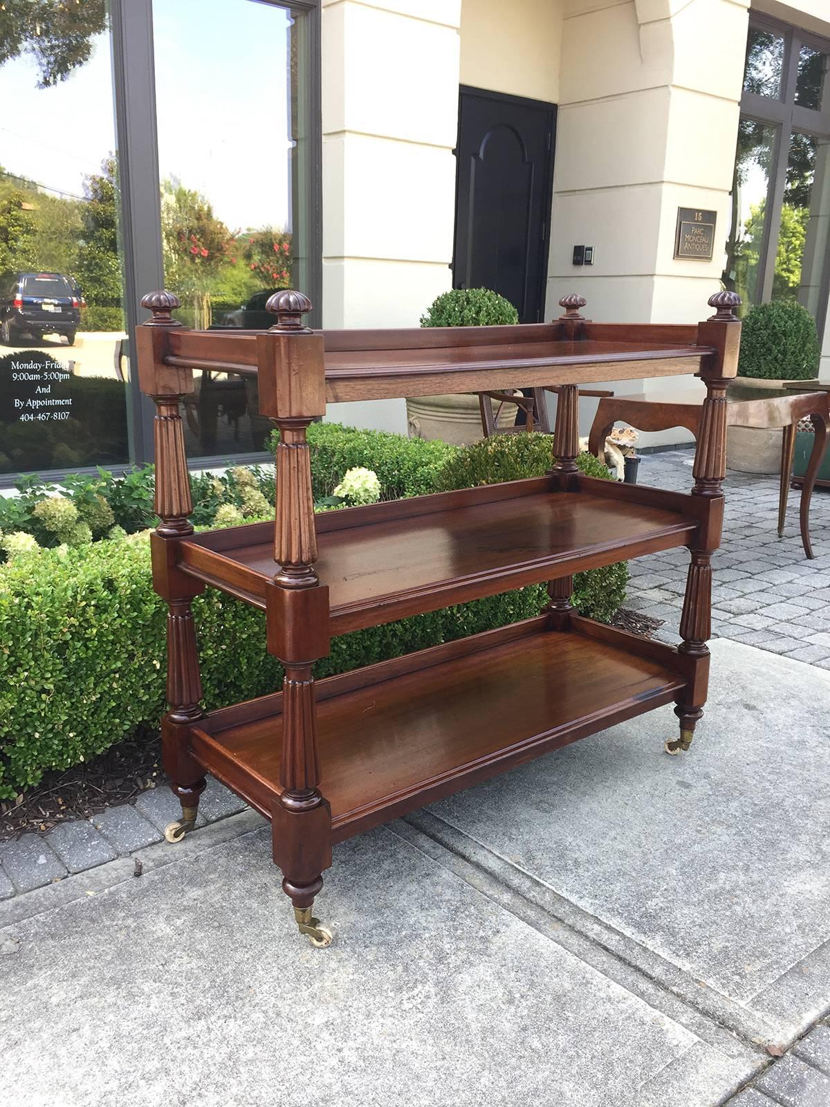 English Mahogany Regency etagere, circa 1820-1840