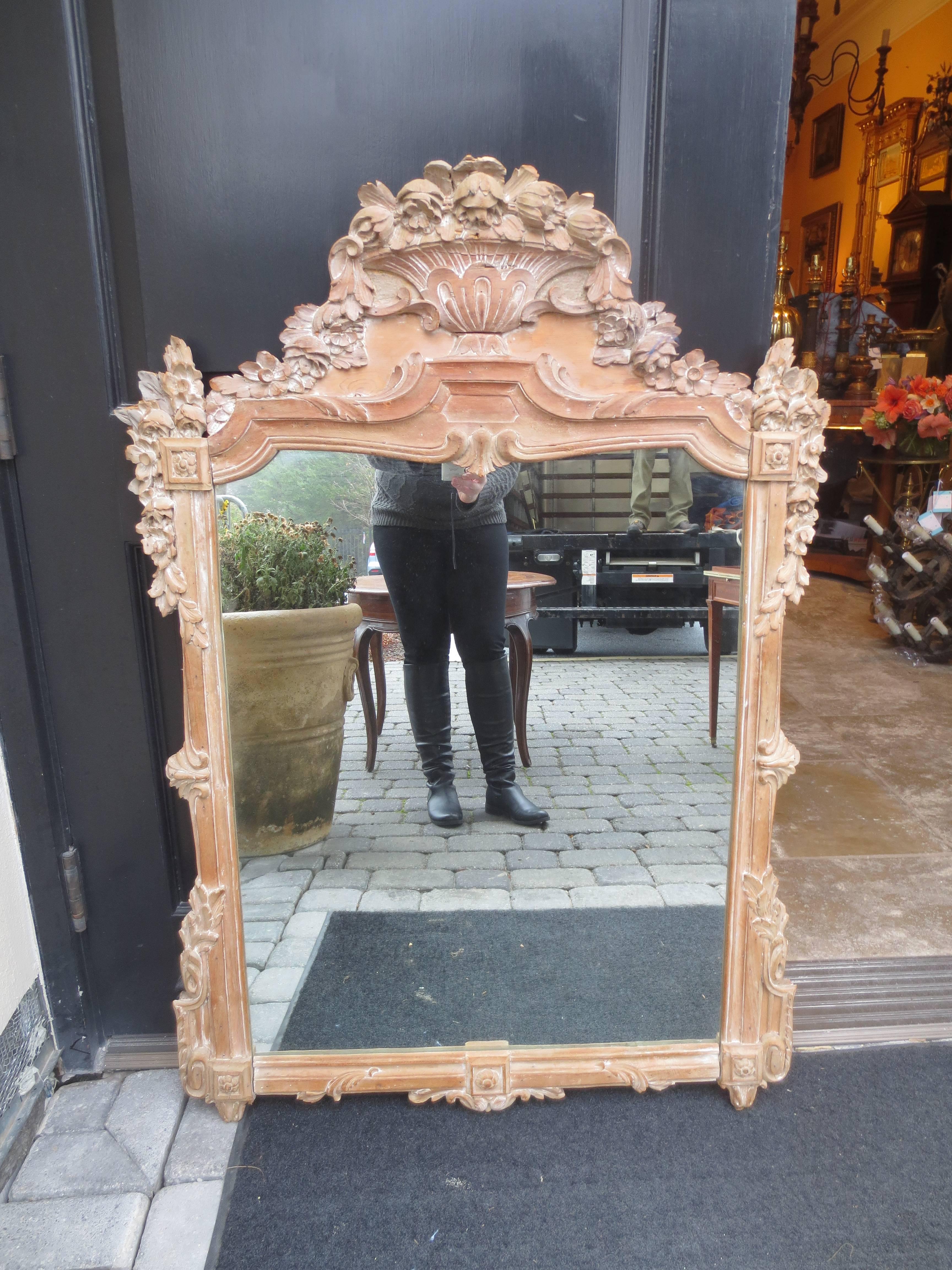 18th Century Louis XV Style Stripped Mirror 4