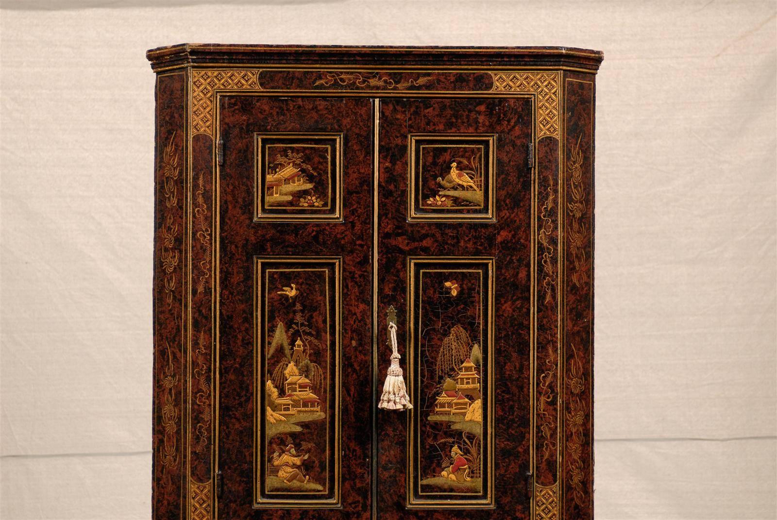 19th Century Chinoiserie Corner Cabinet In Good Condition In Atlanta, GA