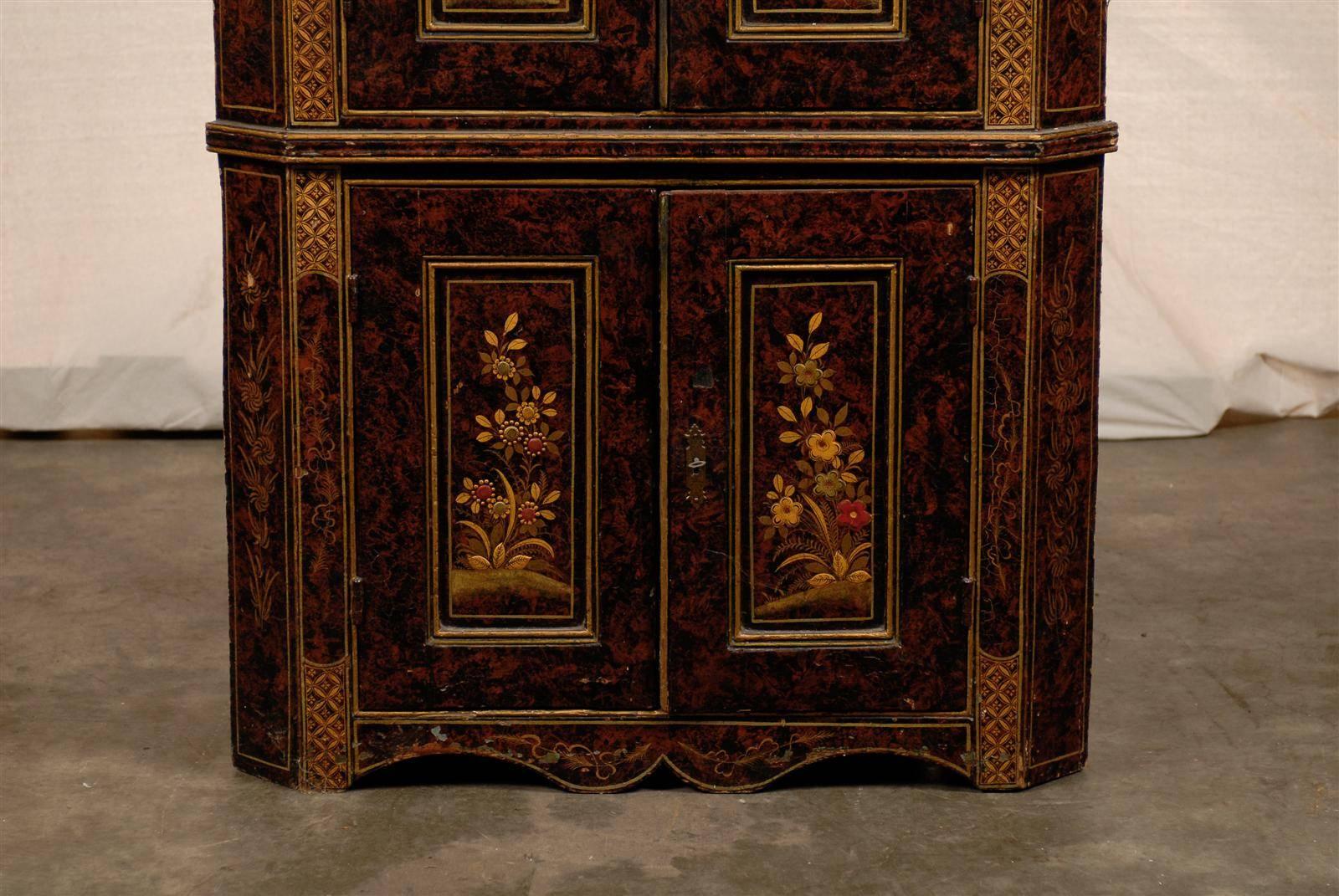 19th Century Chinoiserie Corner Cabinet 1