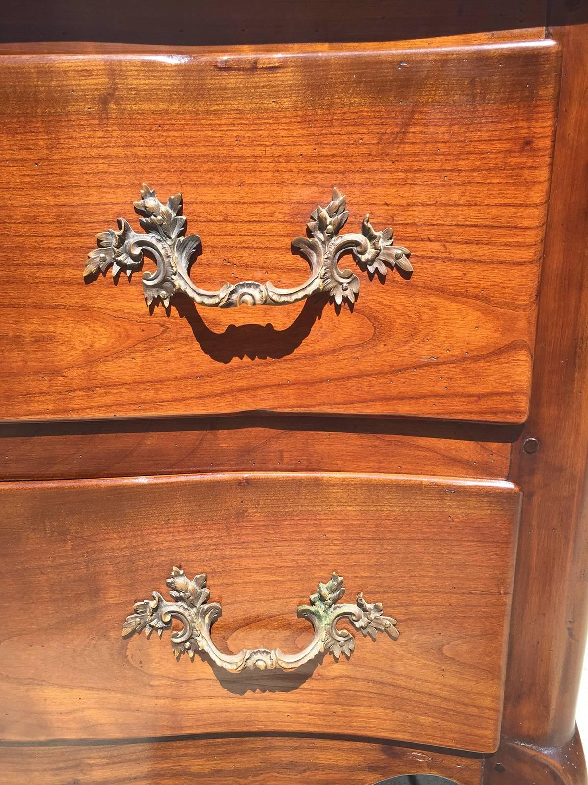 Two-Drawer Italian Style Walnut Commode, circa 1920s 1