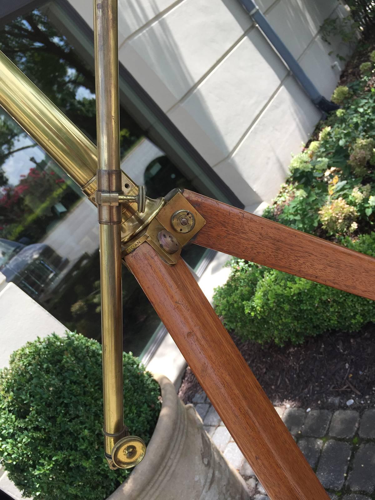 Quality English Brass Telescope by Husbands, Signed, circa 1880 1