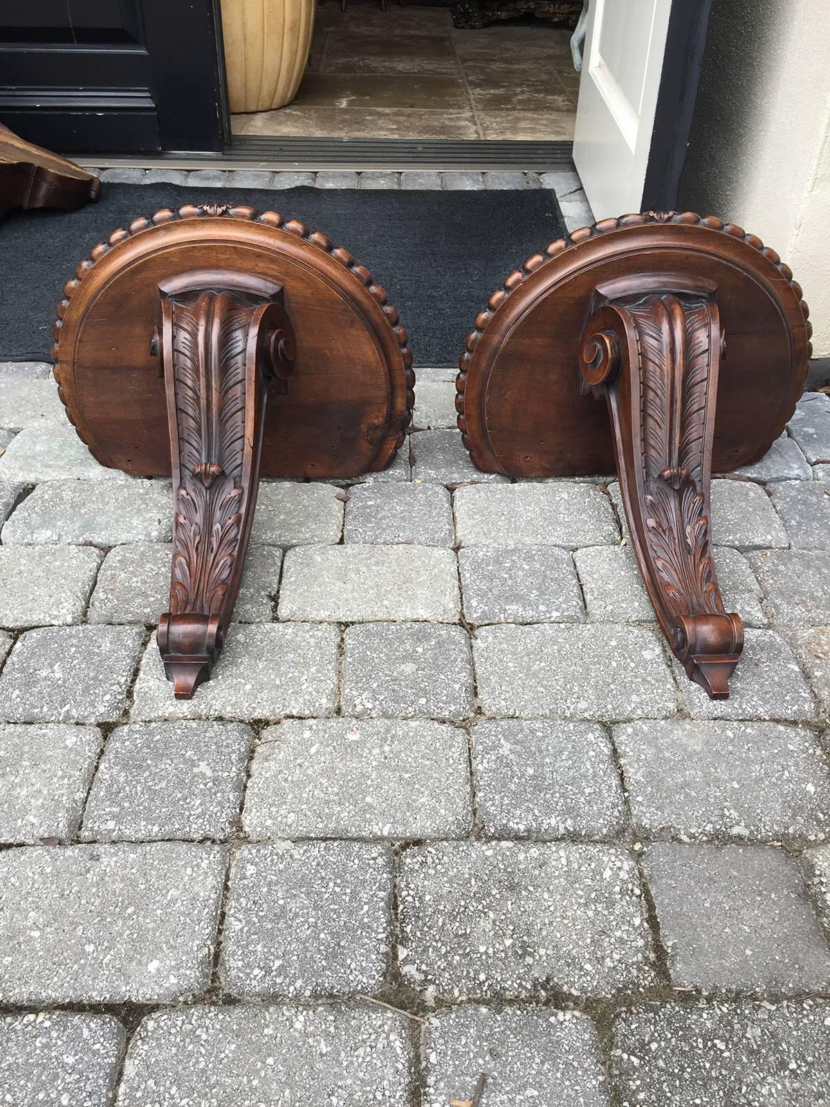 20th Century, Pair of large jumbo brackets.