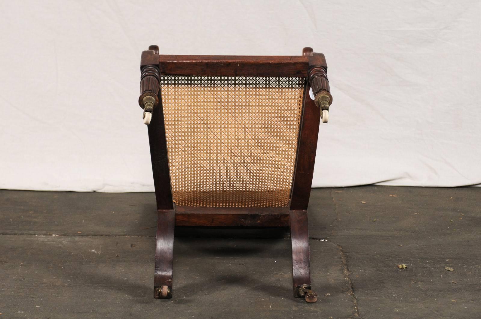 Caribbean Regency Cane Chair, Hardware by Larrivee, circa 1820 4
