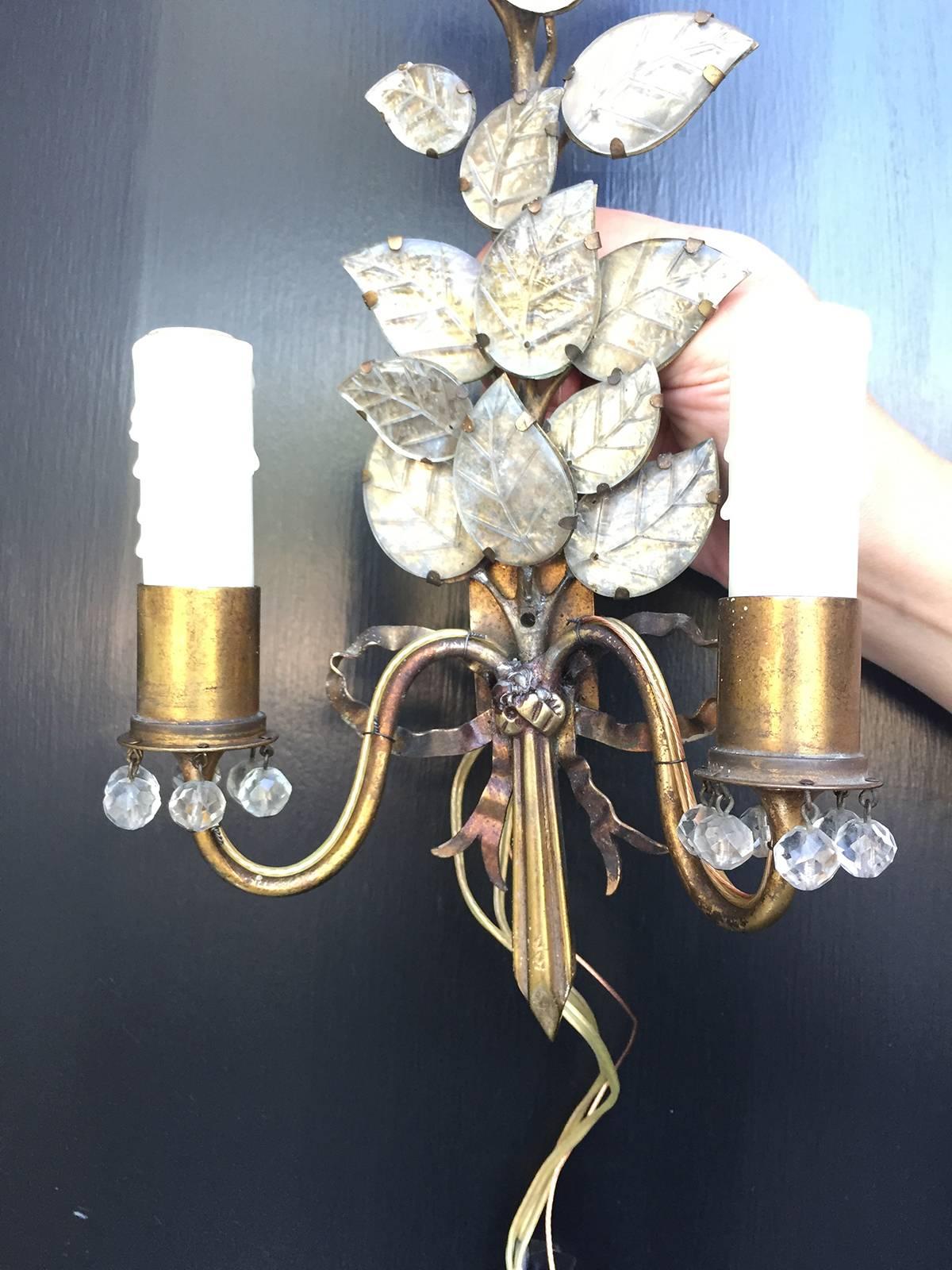 Early 20th Century Sconces Attributed to Bagues 4