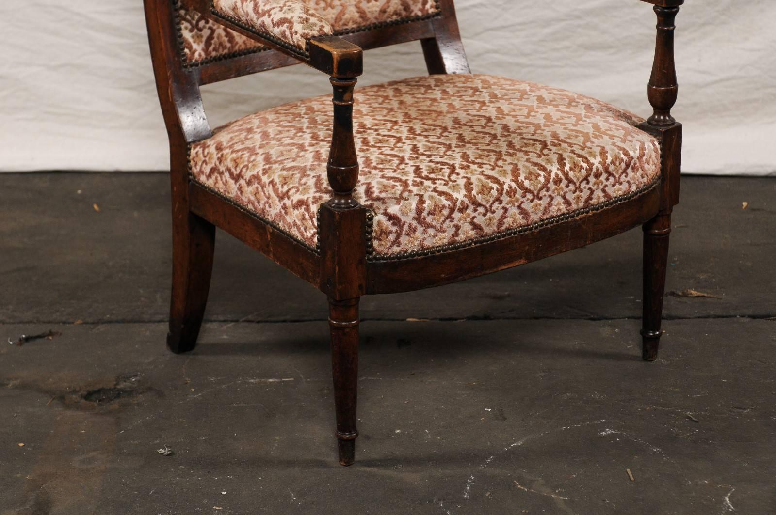 Large Scale French Chair, 19th Century In Good Condition For Sale In Atlanta, GA