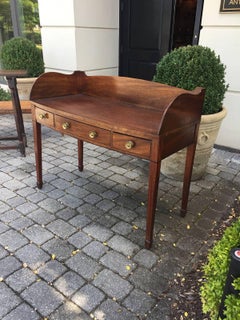 19th Century English Georgian Mahogany Server, Three-Drawer