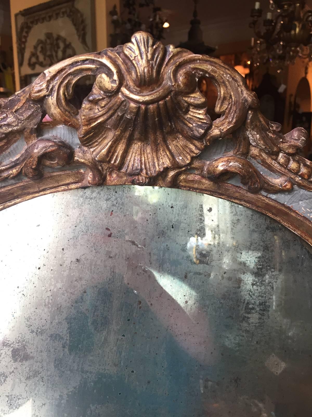 18th Century 18th-19th Century Continental Probably French Mirror