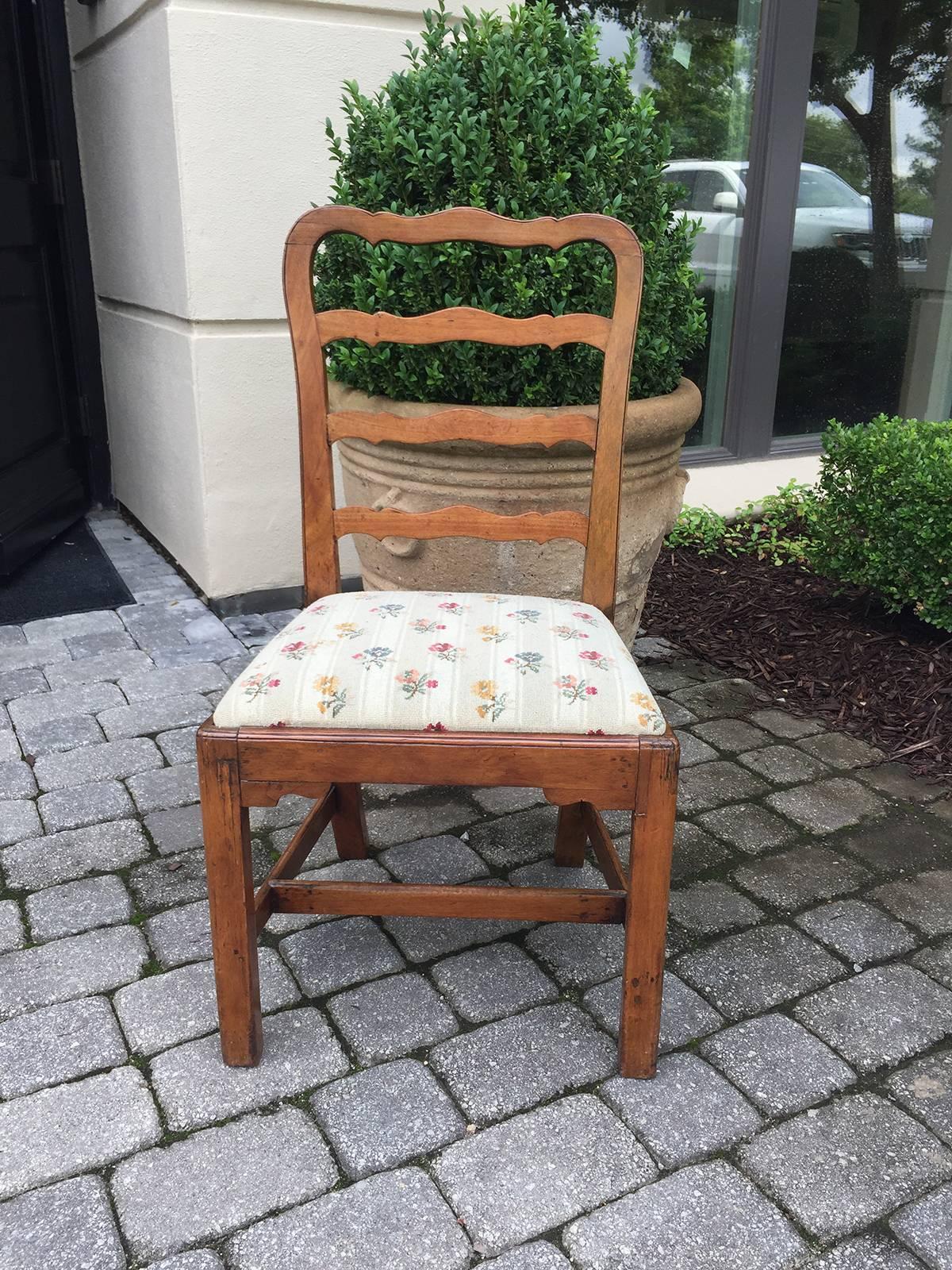 Set of Six 18th-19th Century English George III Ladder Back Side Chairs 3