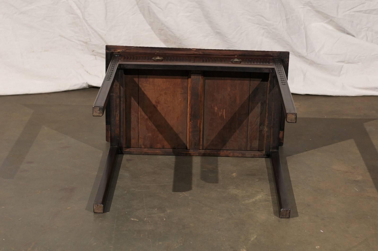 18th Century English Provincial Two-Drawer Table 6