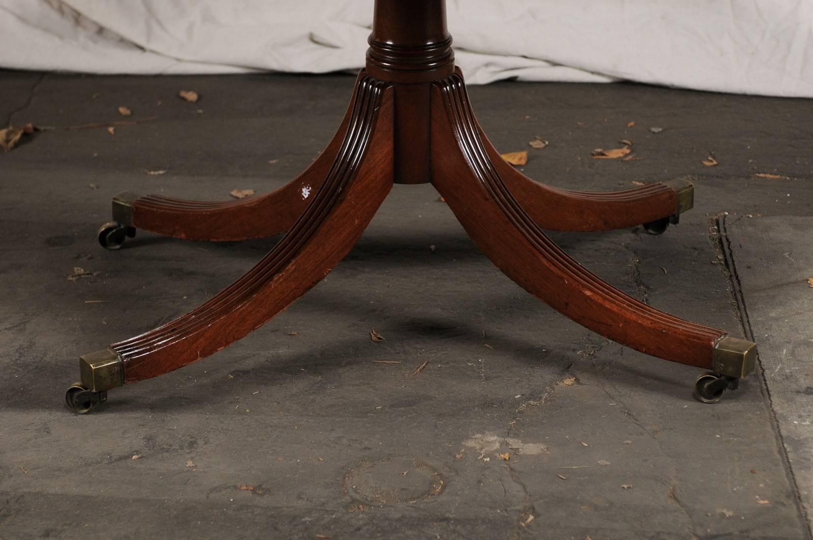 round mahogany table
