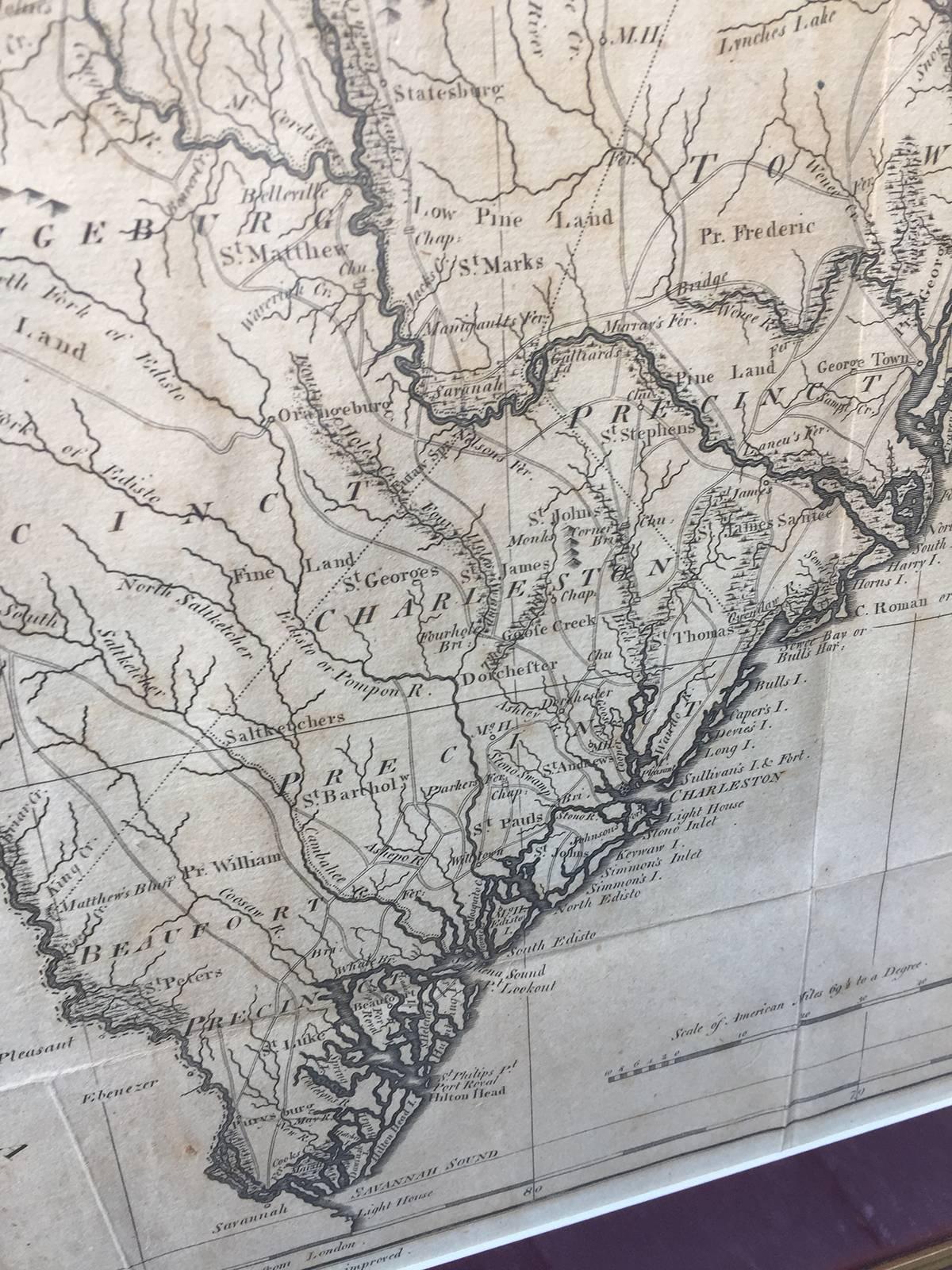 Late 18th Century Lewis' the State of South Carolina, 1795 Map