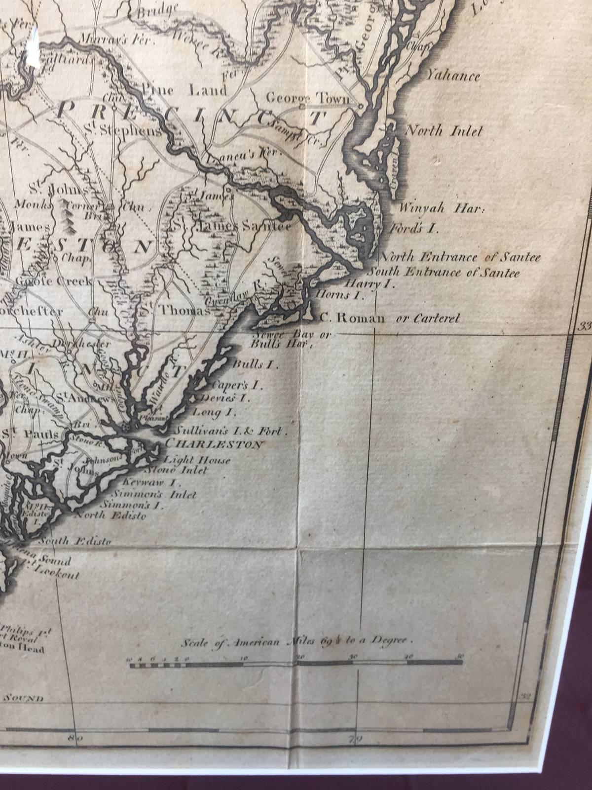 Lewis' the State of South Carolina, 1795 Map 1