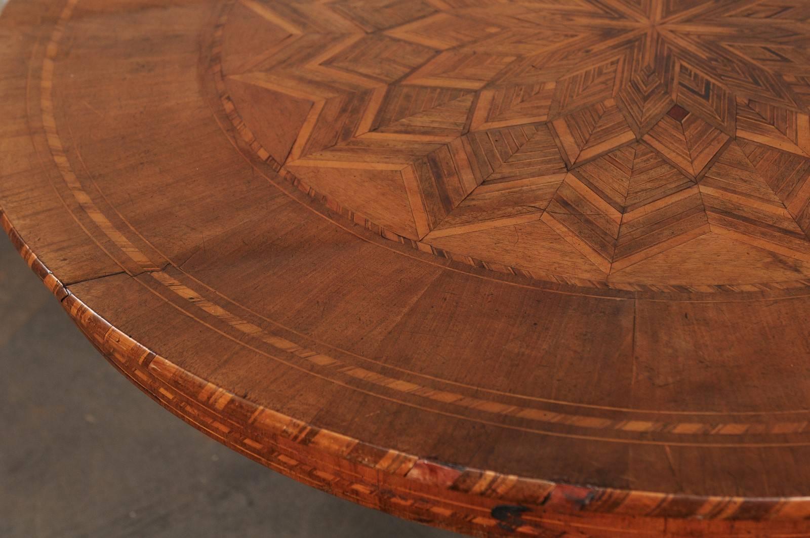 19th Century Italian Sorrento Beautiful Inlaid Wood Centre Table 3