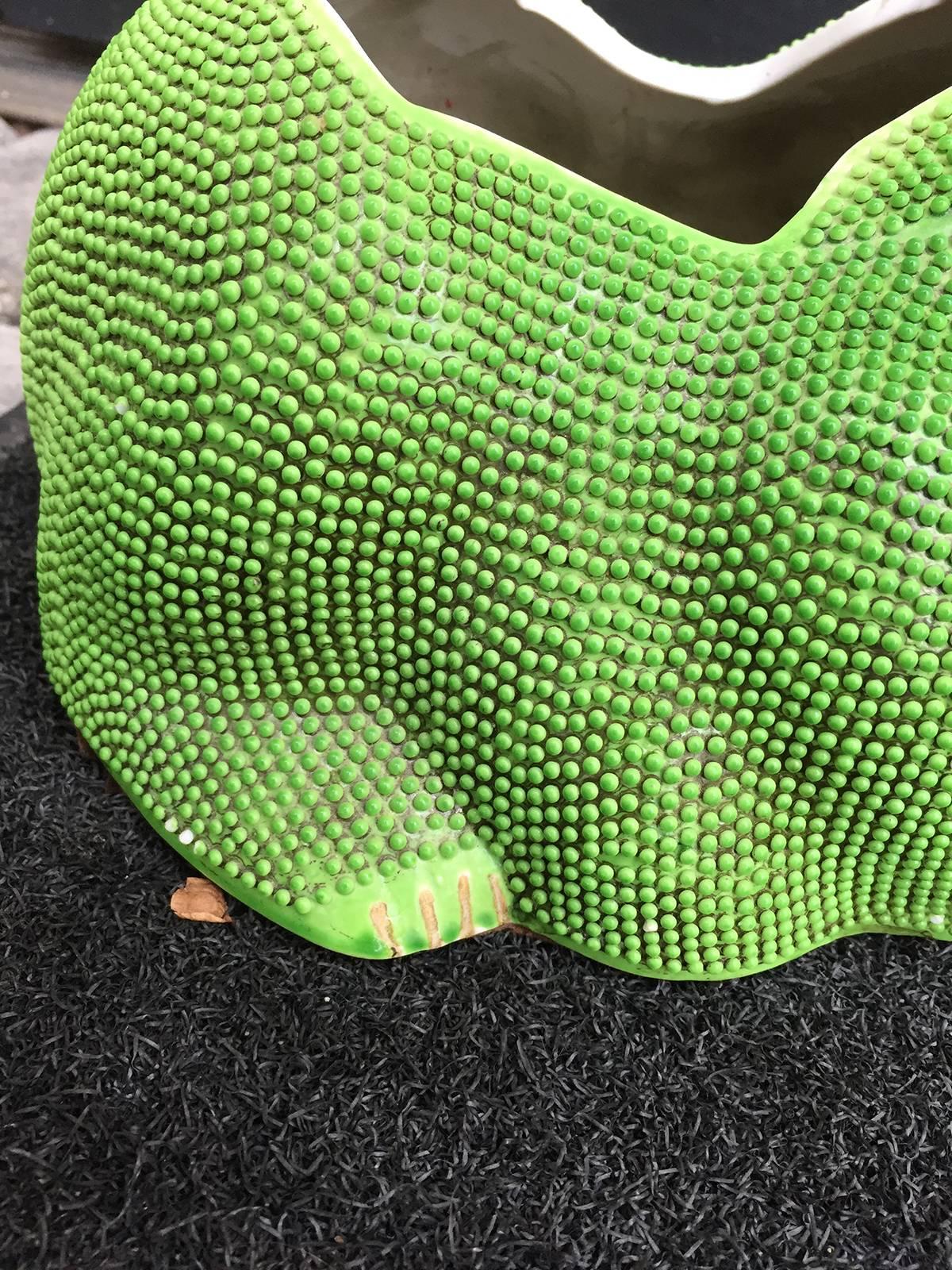 20th Century Green Frog Planter, Possibly Chinese 5