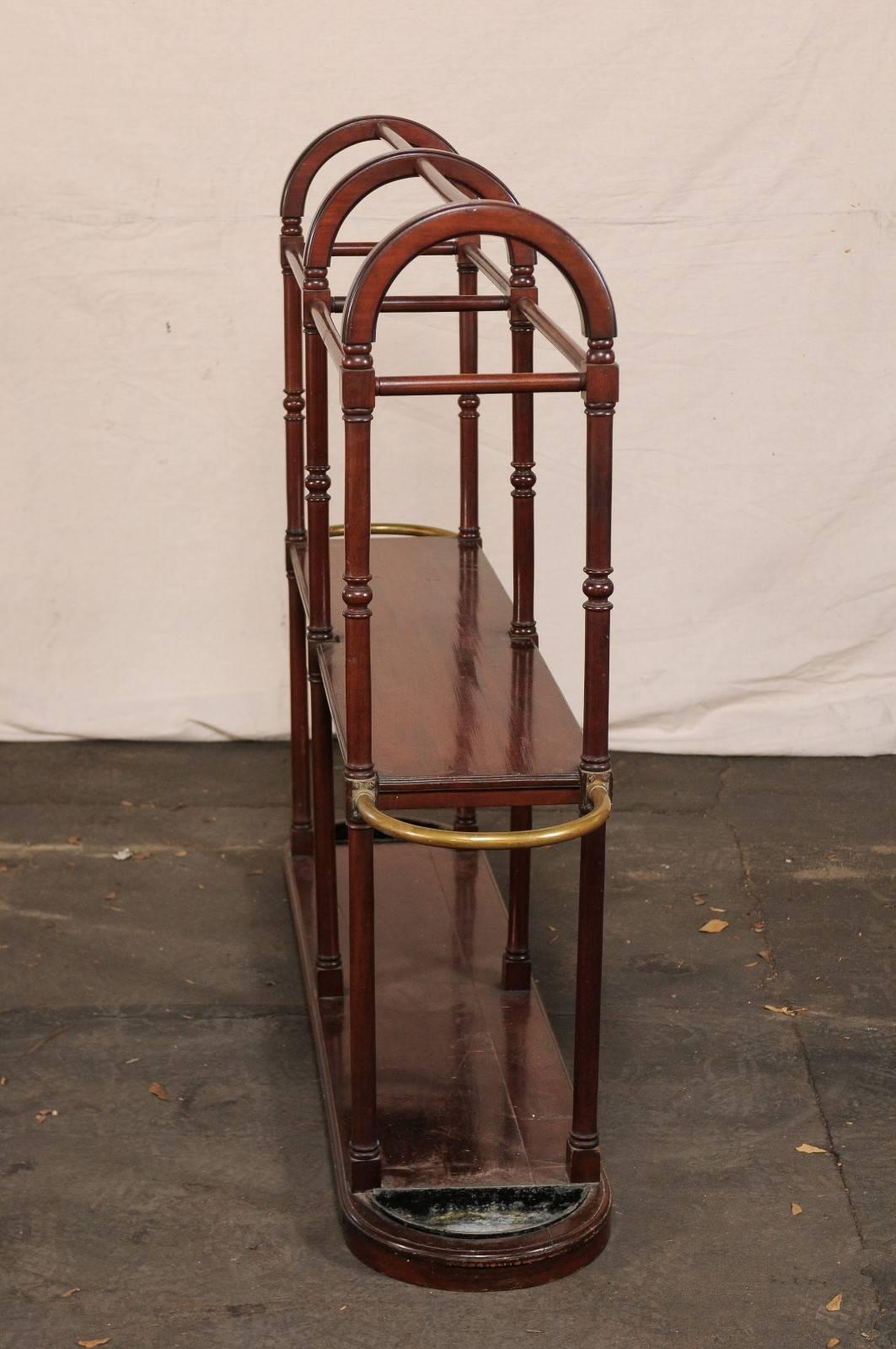 19th Century Long Newspaper Holder/ Umbrella Stand For Sale 3