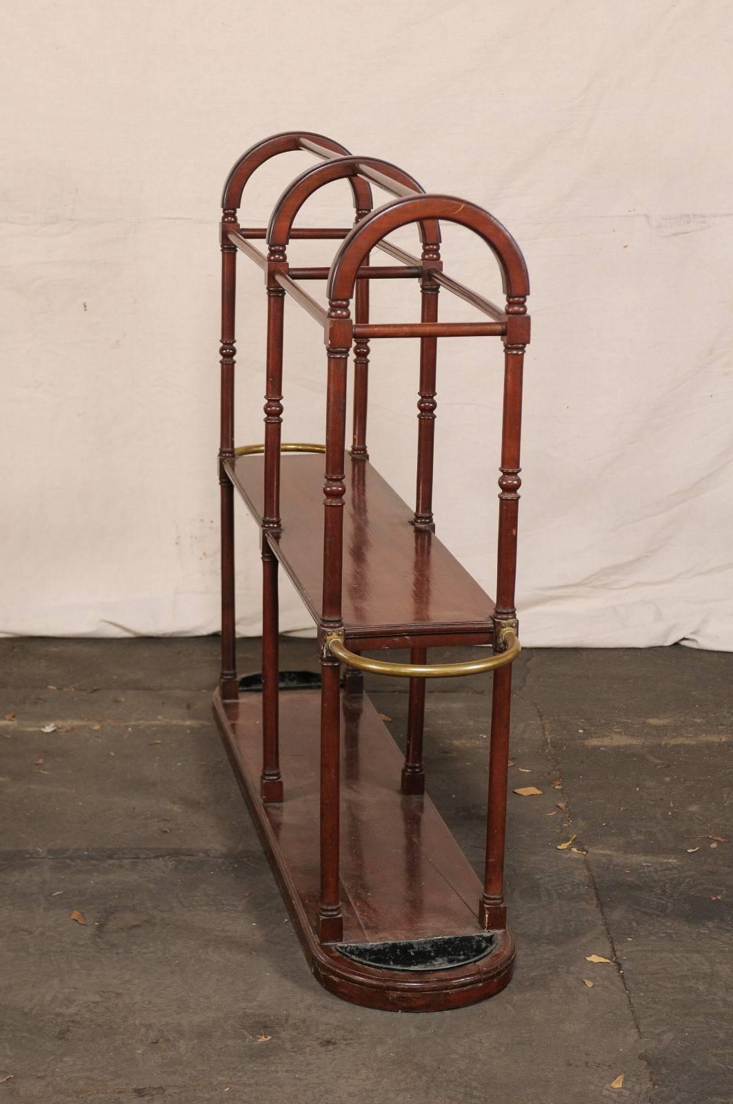 19th Century Long Newspaper Holder/ Umbrella Stand For Sale 5