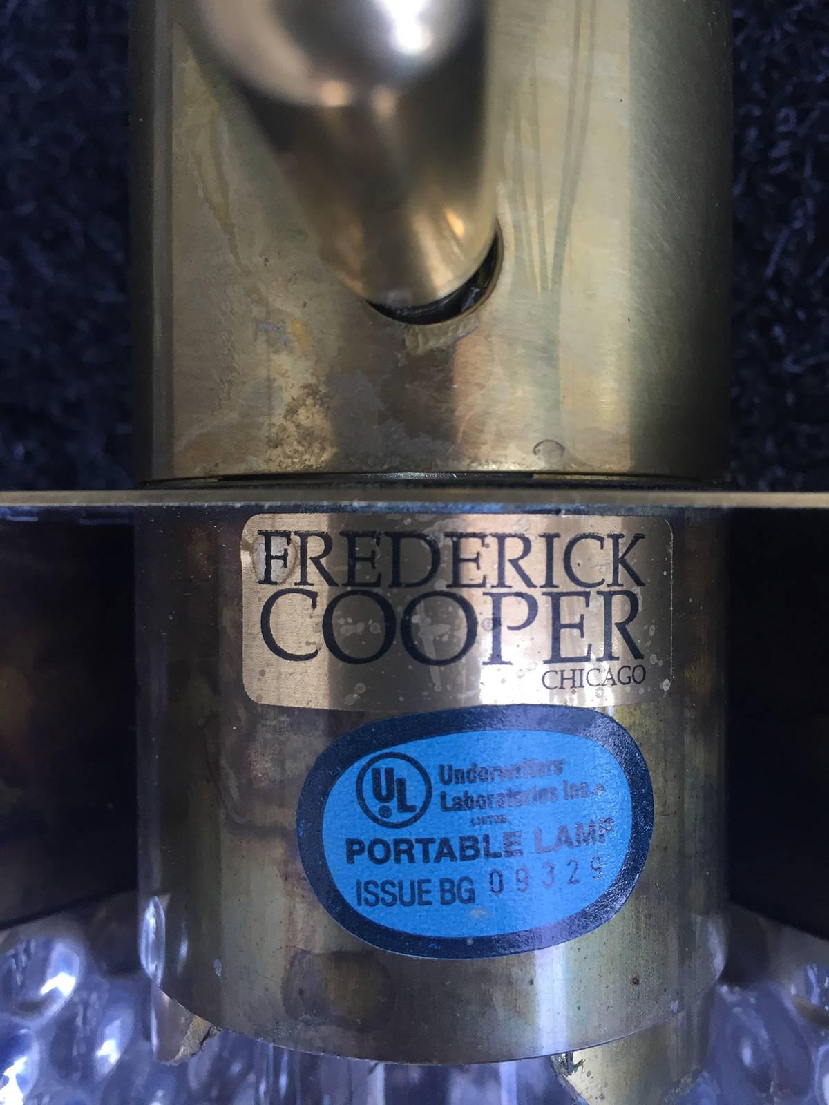 Mid-20th Century Brass Marked Fredrick Cooper Desk Lamp, circa 1970s In Good Condition In Atlanta, GA