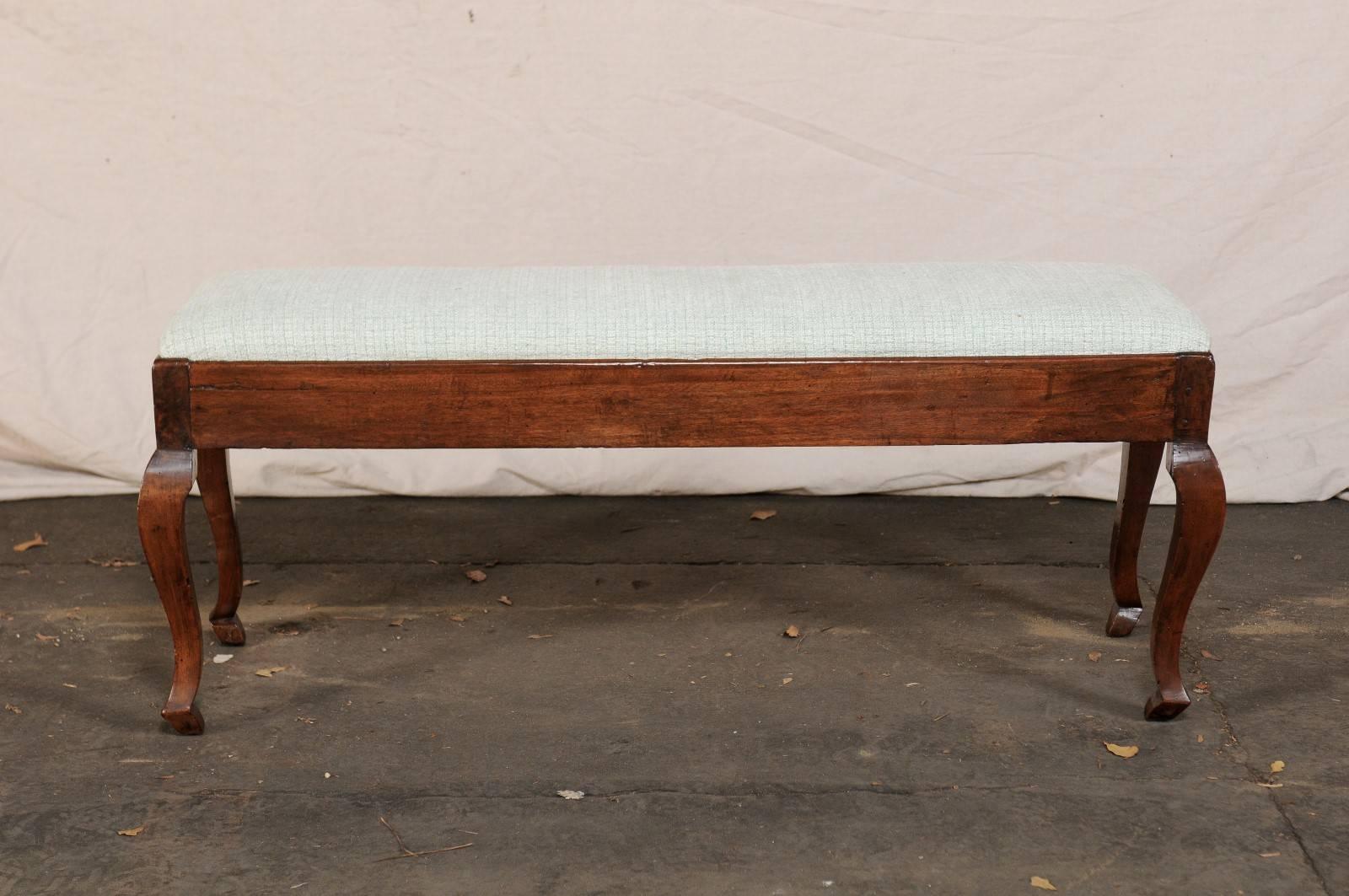 19th Century Fruitwood Bench 1