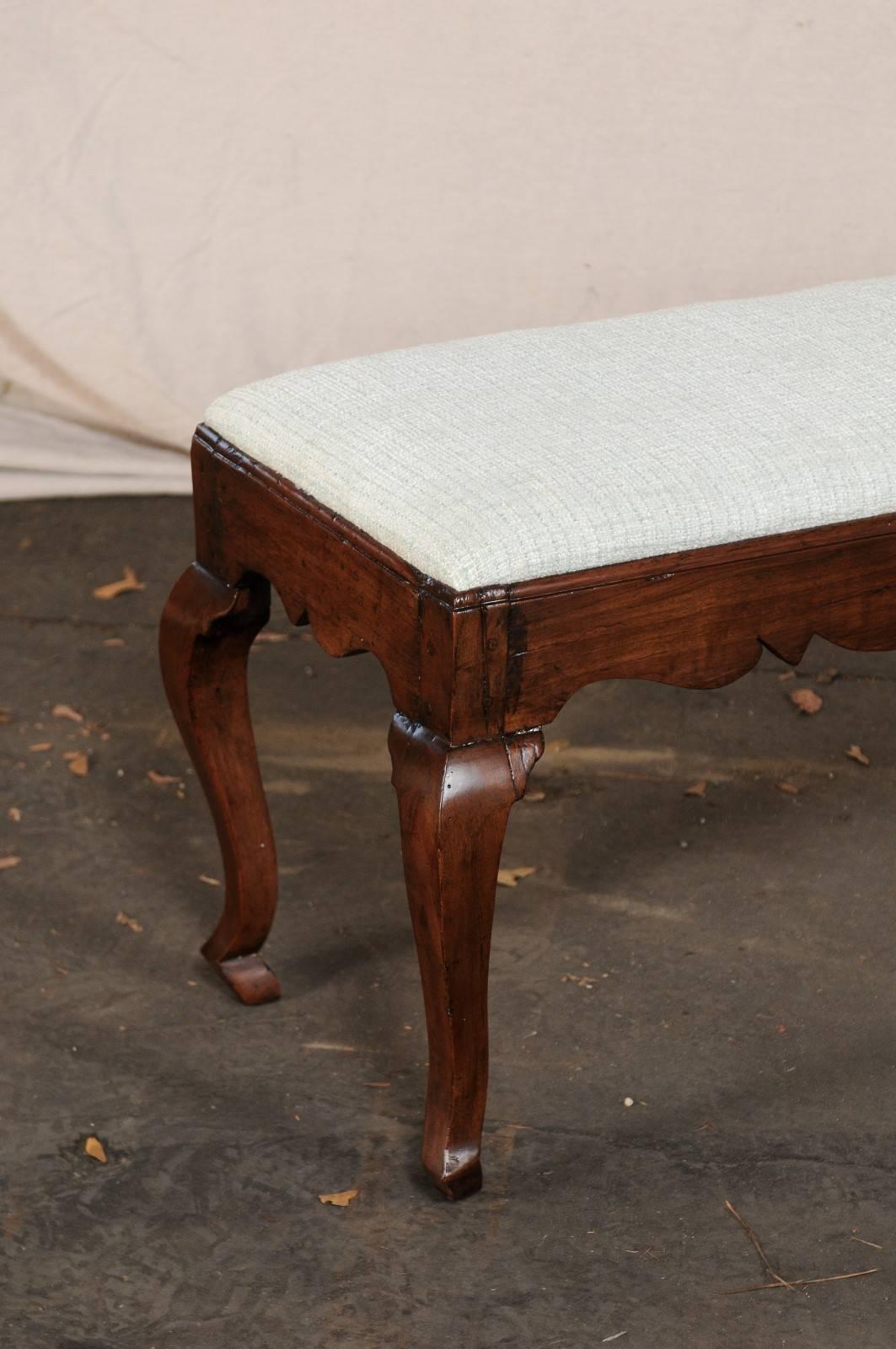 19th Century Fruitwood Bench 4