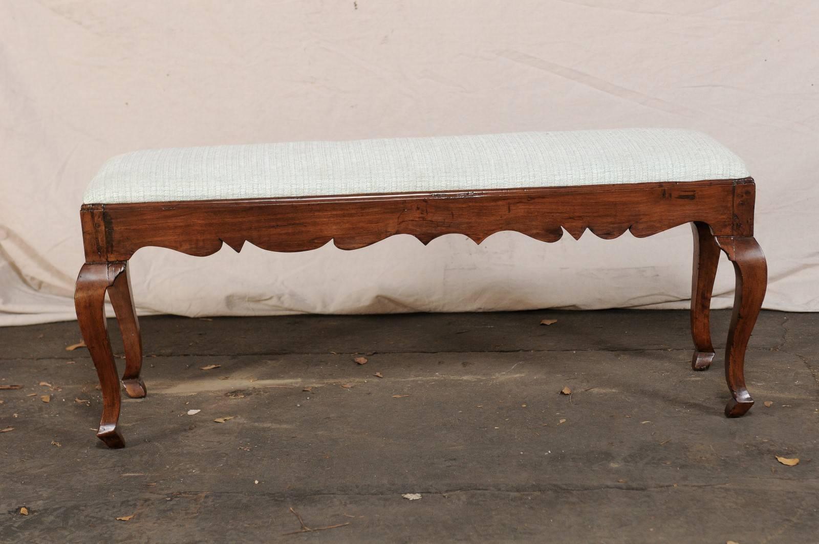 19th Century Fruitwood Bench 7