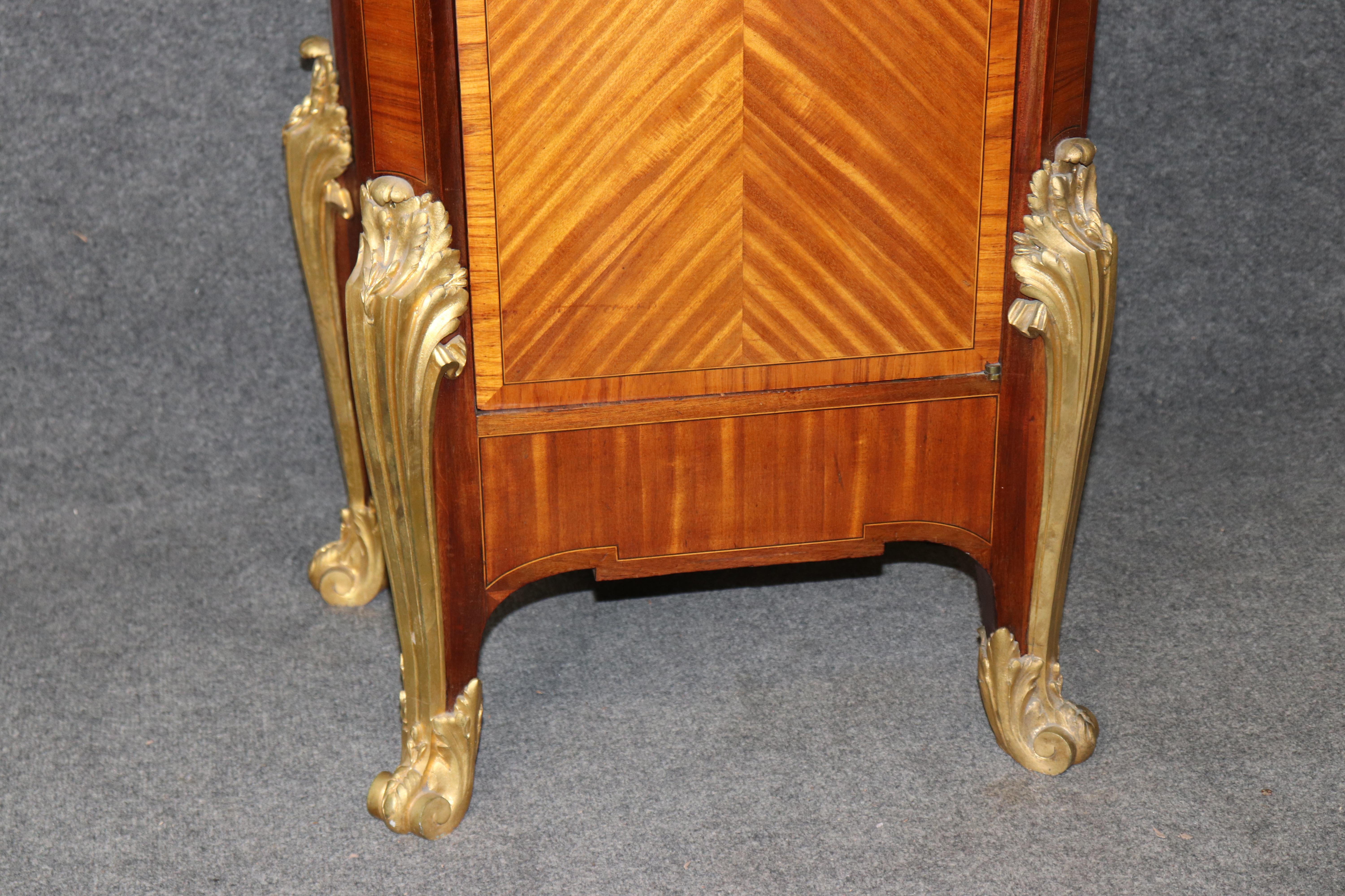 French Louis XV Style Bronze Ormolu Mounted Tall Case Clock Manner of Zwiener For Sale 10