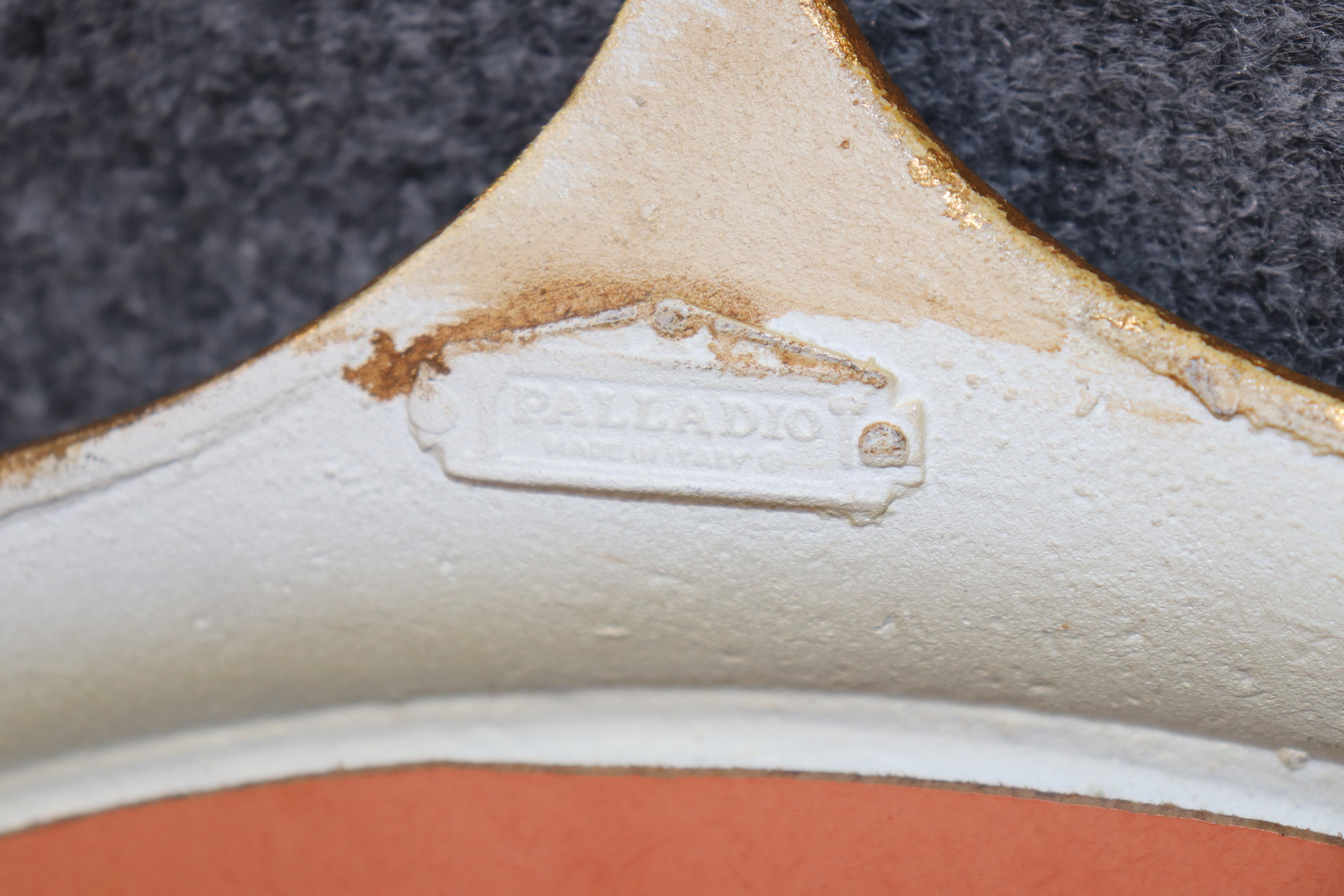 Specchio di metà secolo Palladio Italia Crown Sunburst Design in vendita 1