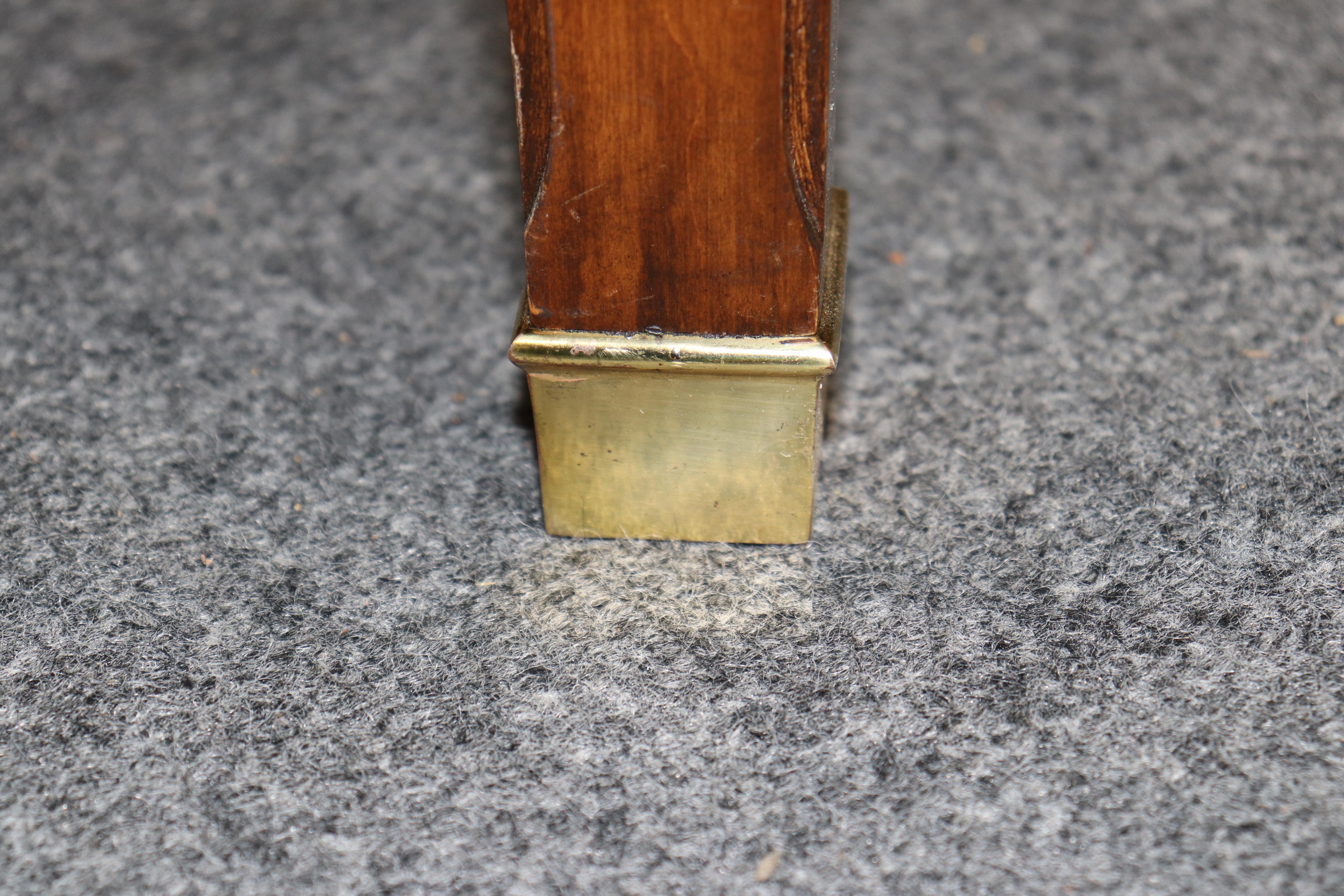 Louis XVI Style Brass Mounted Dining Table In the Manner of Maison Jansen For Sale 4