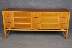 Commode suédoise de style « Mid-Century Modern » à six tiroirs, inspirée d'Edmund Spence, vers les années 1960