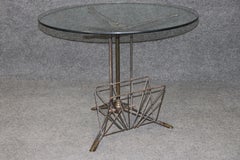 Gio Ponti Style Italian Mgazine Rack Tripod Side Table C. 1950's