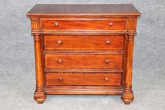 Traditional Mahogany Banded Top 4 Drawer Commode by Thomasville