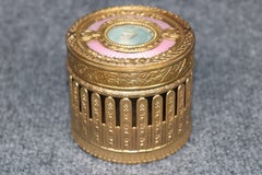 Antique 19th Century French Bronze and Cut Crystal Jewelry Casket