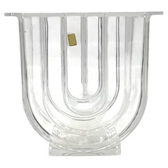 Modern crystal vase / ice bucket, Laura Griziotti for Arnolfo di Cambio 1968