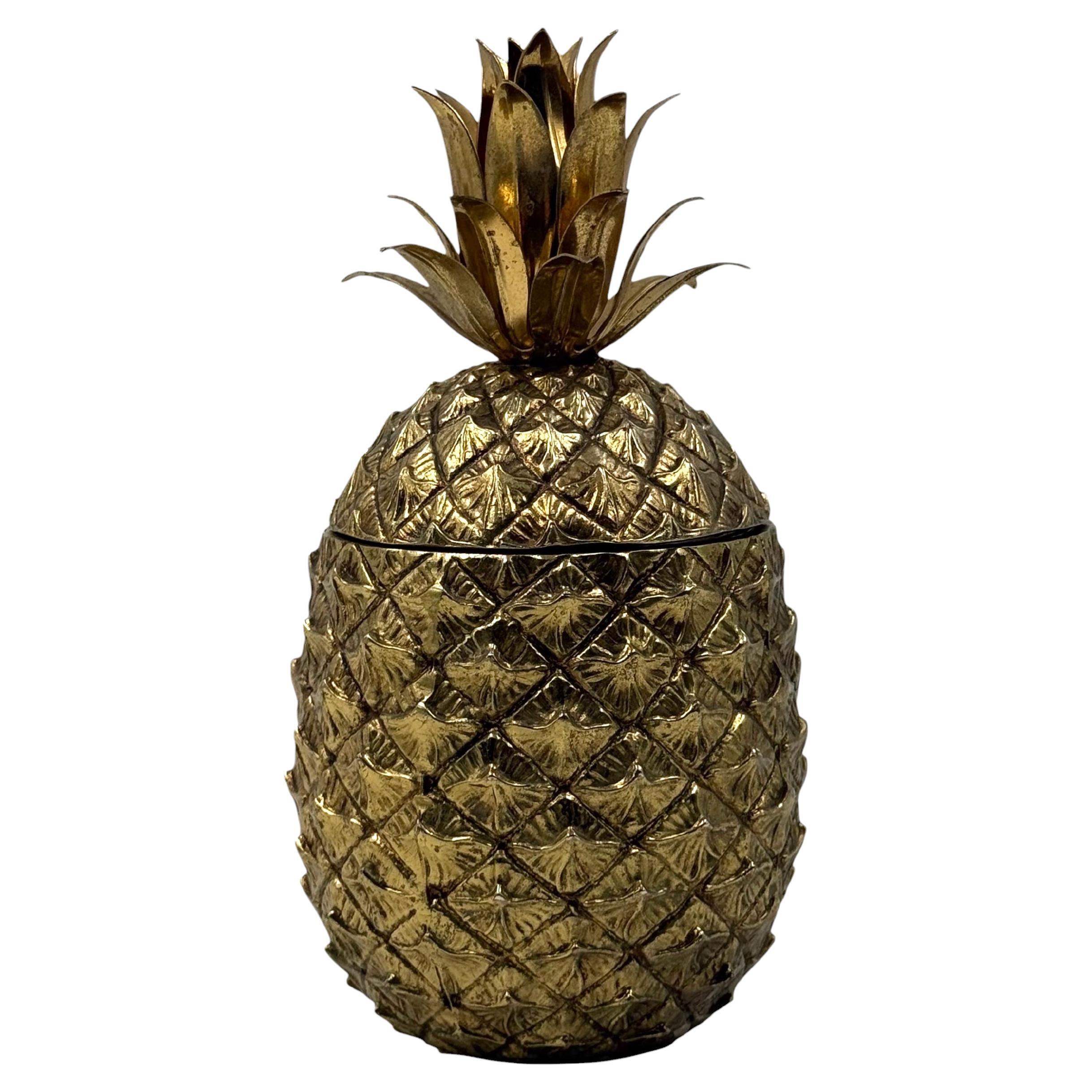 Mauro Manetti, golden Pineapple ice bucket, Italy 1970s