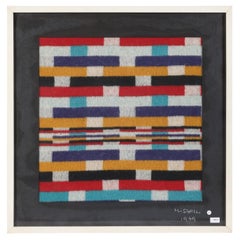 Modern framed tapestry, Ottavio Missoni Italy 1979