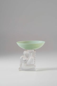 Art Deco crystal bowl, Cristal Sèvres, France, ca. 1930s