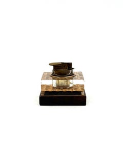 Mid-century Lucite table lighter, Italy, 1970s