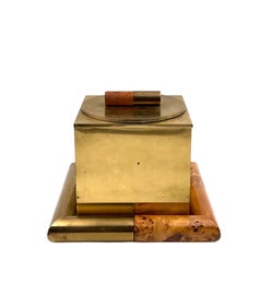 Tommaso Barbi, Luxuriöser Eiskübel aus Messing aus der Mitte des Jahrhunderts, TB Italy, ca. 1970