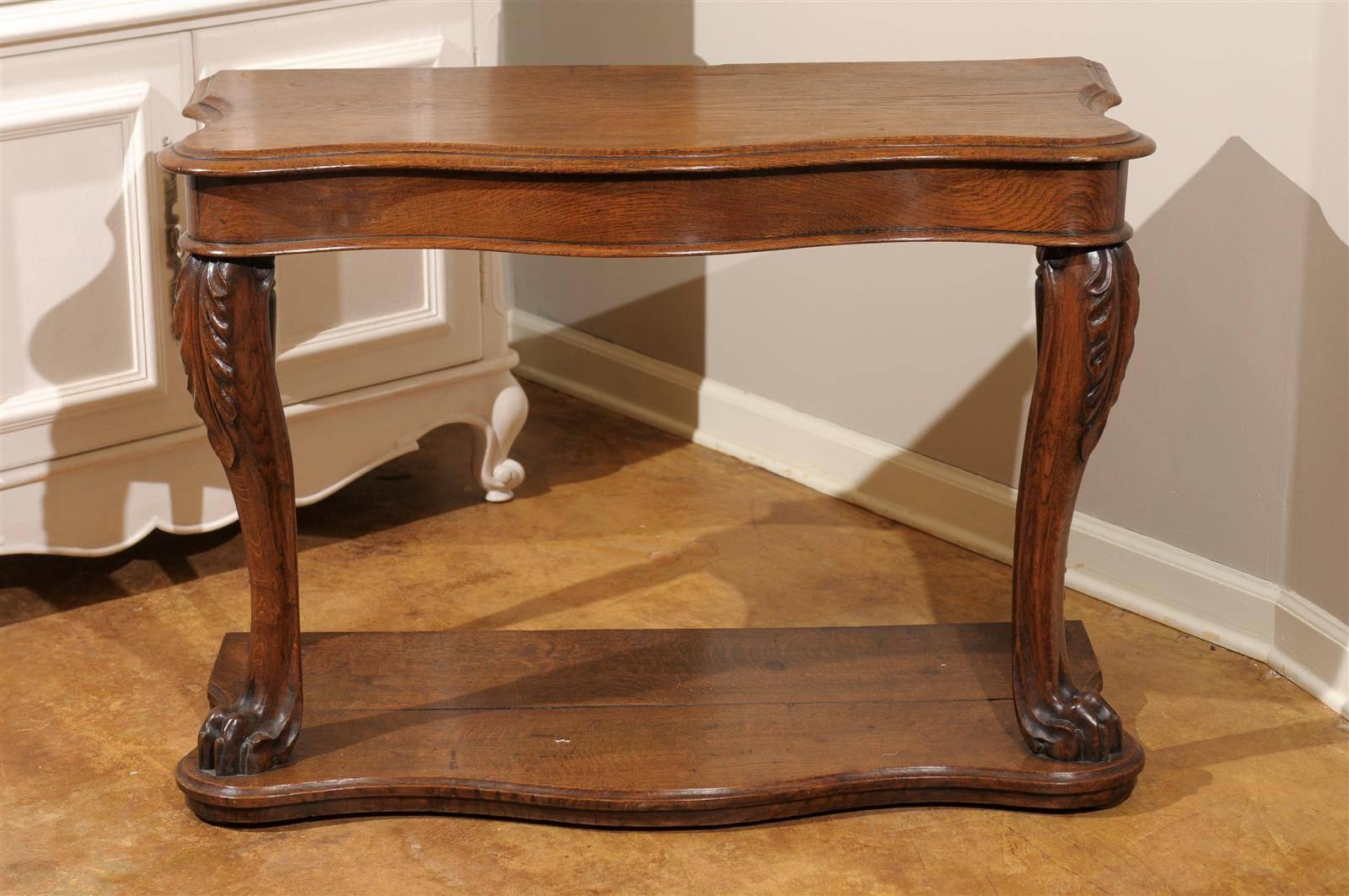 Country French Oak Pier Table 3