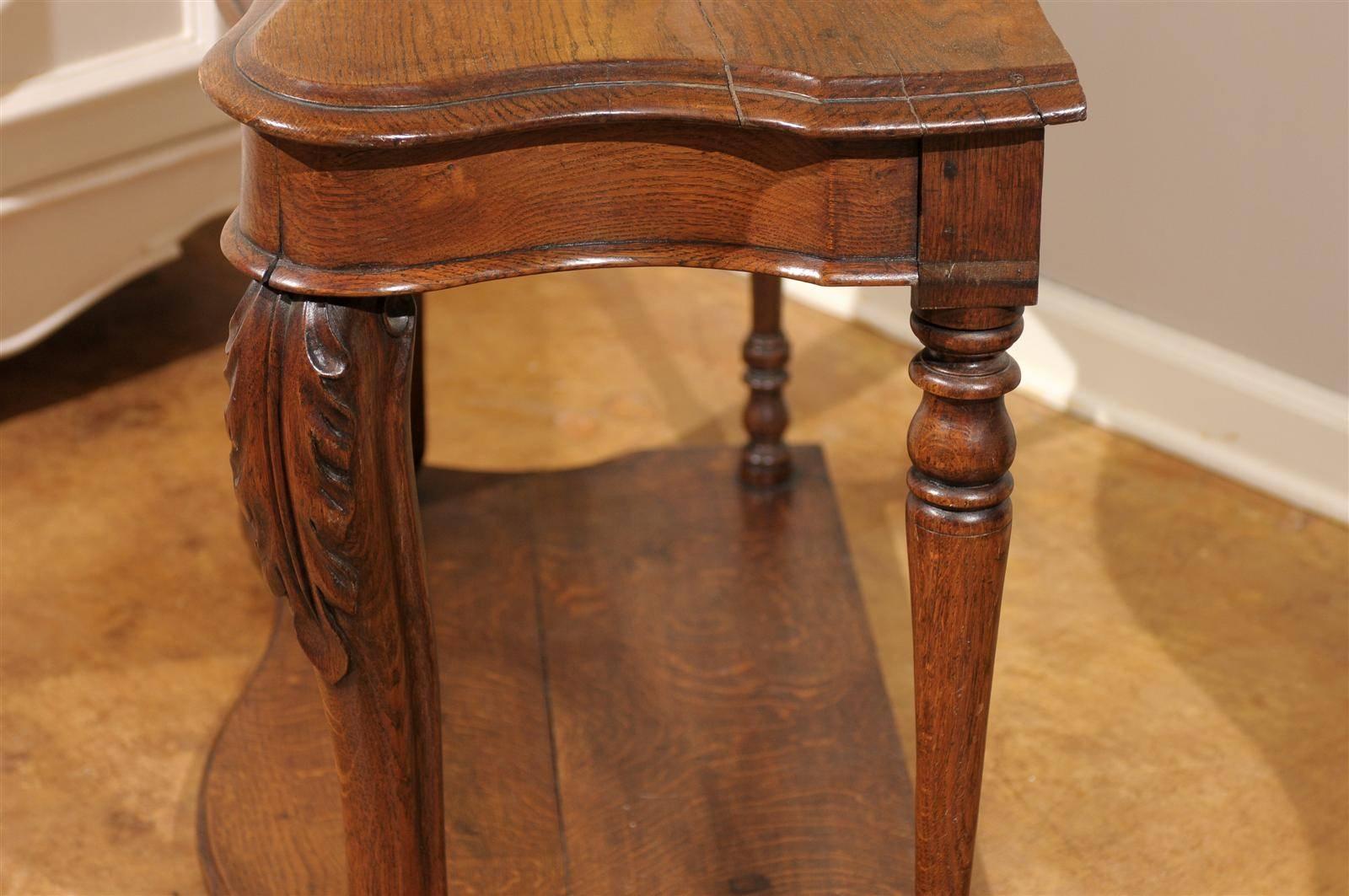 Country French Oak Pier Table 5