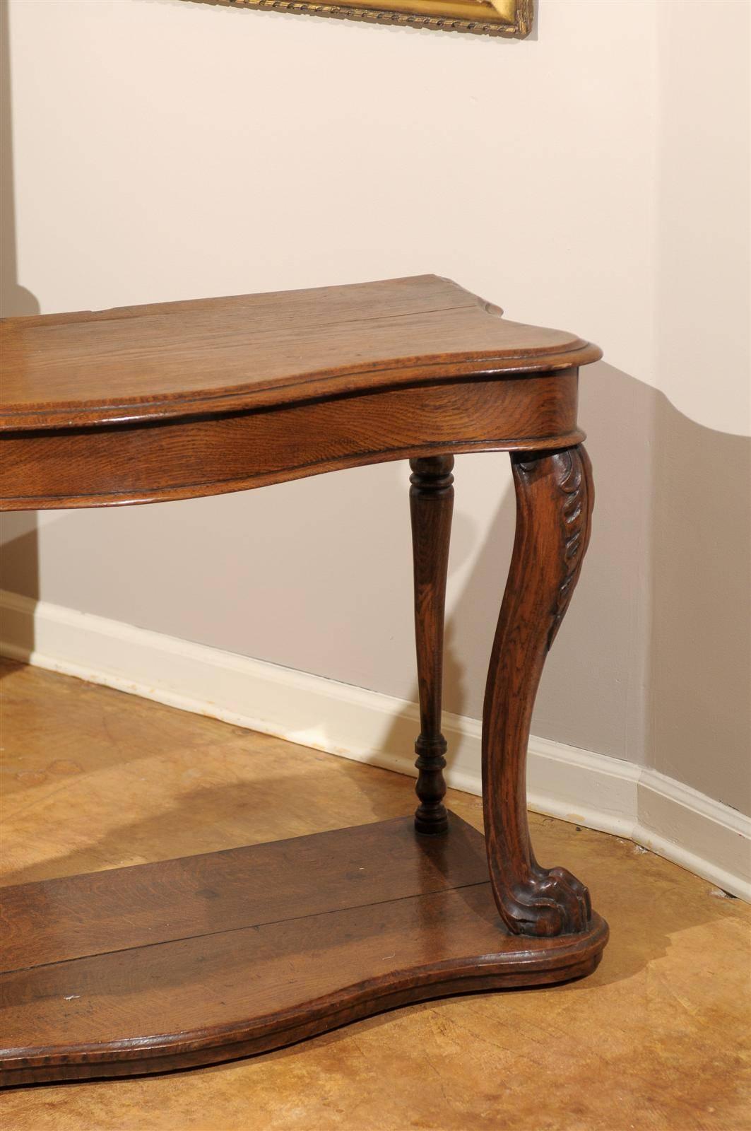 Country French Oak Pier Table 4